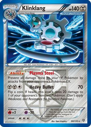 Klinklang (Team Plasma)  - Reverse Holofoil Plasma Storm - Holo Rare Plasma Storm Pokemon Single  Squirtle Squad Card Shop.