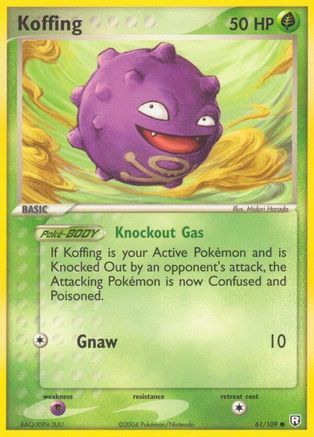 Koffing 061  Team Rocket Returns - Common Team Rocket Returns Pokemon Single  Squirtle Squad Card Shop.