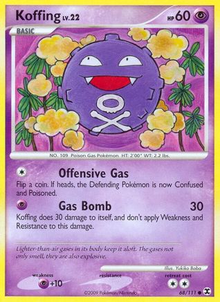 Koffing 068  Rising Rivals - Common Rising Rivals Pokemon Single  Squirtle Squad Card Shop.