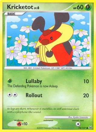 Kricketot 078  Platinum - Common Platinum Pokemon Single  Squirtle Squad Card Shop.