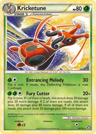 Kricketune 024/102  Triumphant - Rare Triumphant Pokemon Single  Squirtle Squad Card Shop.