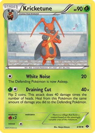 Kricketune  Next Destinies - Uncommon Next Destinies Pokemon Single  Squirtle Squad Card Shop.