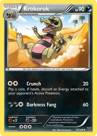 Krokorok  - Reverse Holofoil XY Base Set - Uncommon XY Base Set Pokemon Single  Squirtle Squad Card Shop.