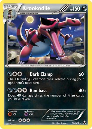 Krookodile  - Reverse Holofoil Dark Explorers - Holo Rare Dark Explorers Pokemon Single  Squirtle Squad Card Shop.