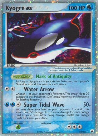 Kyogre ex  - Holofoil Hidden Legends - Ultra Rare Hidden Legends Pokemon Single  Squirtle Squad Card Shop.