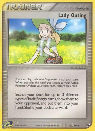 Lady Outing  Ruby and Sapphire - Uncommon Ruby and Sapphire Pokemon Single  Squirtle Squad Card Shop.