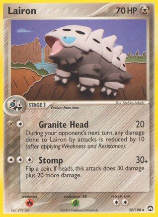 Lairon 032  Power Keepers - Uncommon Power Keepers Pokemon Single  Squirtle Squad Card Shop.