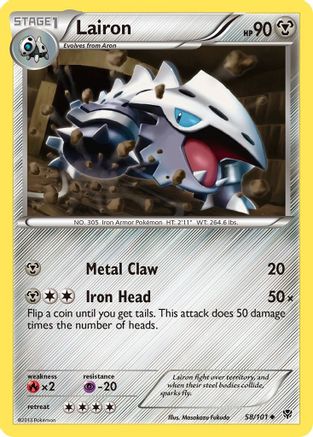 Lairon  - Reverse Holofoil Plasma Blast - Uncommon Plasma Blast Pokemon Single  Squirtle Squad Card Shop.