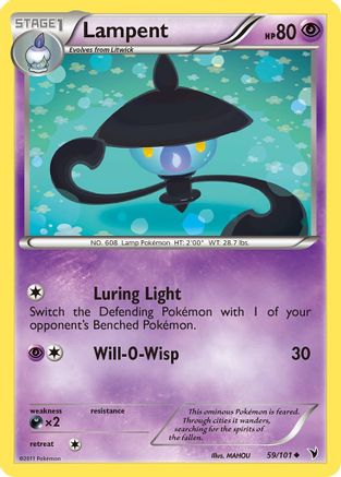 Lampent  Noble Victories - Uncommon Noble Victories Pokemon Single  Squirtle Squad Card Shop.