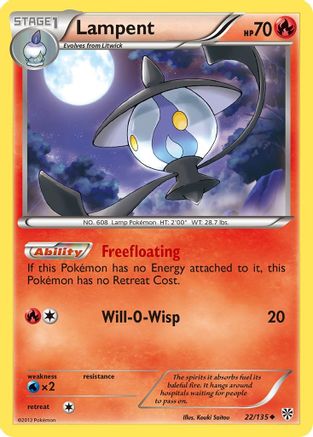 Lampent  Plasma Storm - Uncommon Plasma Storm Pokemon Single  Squirtle Squad Card Shop.