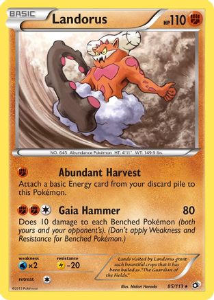 Landorus 085  - Reverse Holofoil Legendary Treasures - Holo Rare Legendary Treasures Pokemon Single  Squirtle Squad Card Shop.
