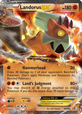 Landorus EX  - Holofoil Boundaries Crossed - Ultra Rare Boundaries Crossed Pokemon Single  Squirtle Squad Card Shop.