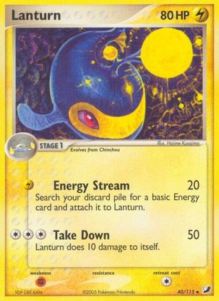 Lanturn  Unseen Forces - Uncommon Unseen Forces Pokemon Single  Squirtle Squad Card Shop.