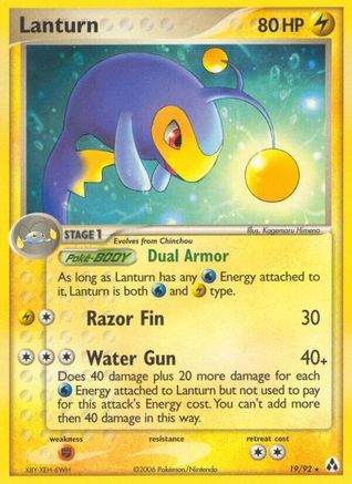 Lanturn  Legend Maker - Rare Legend Maker Pokemon Single  Squirtle Squad Card Shop.