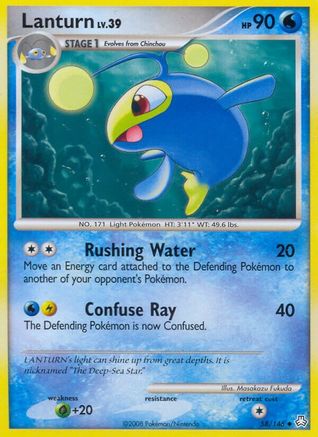 Lanturn (58)  - Reverse Holofoil Legends Awakened - Uncommon Legends Awakened Pokemon Single  Squirtle Squad Card Shop.
