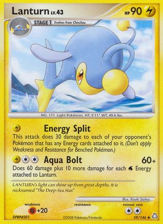 Lanturn (59)  Legends Awakened - Uncommon Legends Awakened Pokemon Single  Squirtle Squad Card Shop.