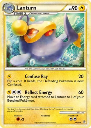 Lanturn  - Reverse Holofoil Unleashed - Rare Unleashed Pokemon Single  Squirtle Squad Card Shop.