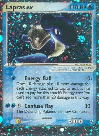 Lapras ex/109  - Holofoil Ruby and Sapphire - Ultra Rare Ruby and Sapphire Pokemon Single  Squirtle Squad Card Shop.
