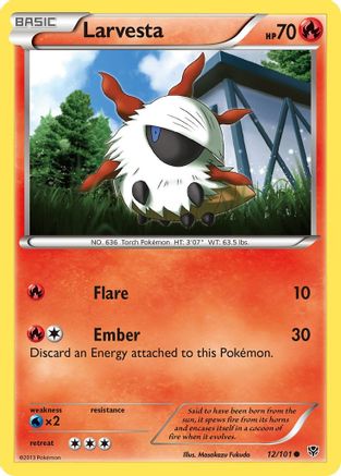Larvesta  Plasma Blast - Common Plasma Blast Pokemon Single  Squirtle Squad Card Shop.