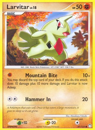 Larvitar  Mysterious Treasures - Common Mysterious Treasures Pokemon Single  Squirtle Squad Card Shop.