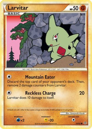 Larvitar (50) (50) 050  Unleashed - Common Unleashed Pokemon Single  Squirtle Squad Card Shop.