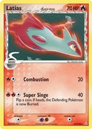 Latias (Delta Species) 021  Holon Phantoms - Rare Holon Phantoms Pokemon Single  Squirtle Squad Card Shop.