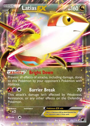 Latias EX  - Holofoil Plasma Freeze - Ultra Rare Plasma Freeze Pokemon Single  Squirtle Squad Card Shop.