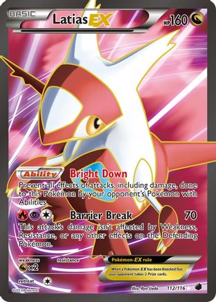 Latias EX (112 Full Art)  - Holofoil Plasma Freeze - Ultra Rare Plasma Freeze Pokemon Single  Squirtle Squad Card Shop.
