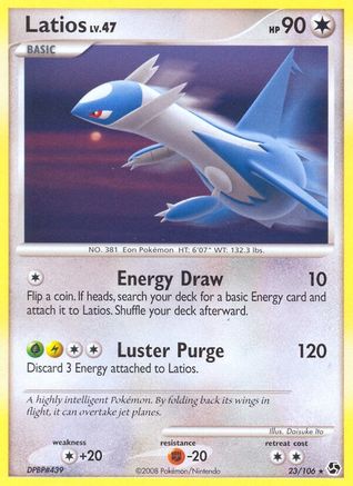 Latios  Great Encounters - Rare Great Encounters Pokemon Single  Squirtle Squad Card Shop.