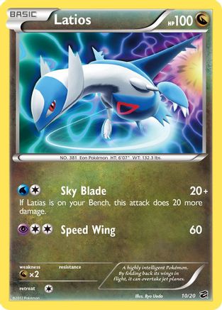 Latios 010/20  - Holofoil Dragon Vault - Holo Rare Dragon Vault Pokemon Single  Squirtle Squad Card Shop.