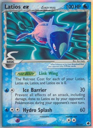 Latios ex (Delta Species)  - Holofoil Dragon Frontiers - Ultra Rare Dragon Frontiers Pokemon Single  Squirtle Squad Card Shop.