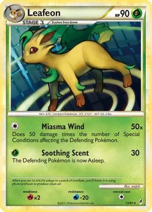 Leafeon  - Holofoil Call of Legends - Holo Rare