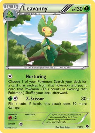 Leavanny (7)  - Reverse Holofoil Emerging Powers - Rare Emerging Powers Pokemon Single  Squirtle Squad Card Shop.