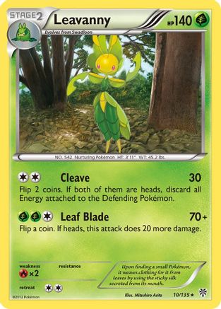 Leavanny  - Reverse Holofoil Plasma Storm - Rare Plasma Storm Pokemon Single  Squirtle Squad Card Shop.