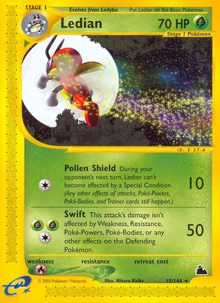 Ledian (15)  Skyridge - Rare Skyridge Pokemon Single  Squirtle Squad Card Shop.