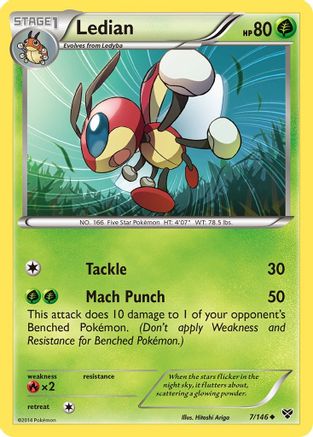 Ledian  - Reverse Holofoil XY Base Set - Uncommon XY Base Set Pokemon Single  Squirtle Squad Card Shop.