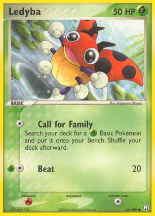 Ledyba 064  - Reverse Holofoil Team Rocket Returns - Common Team Rocket Returns Pokemon Single  Squirtle Squad Card Shop.