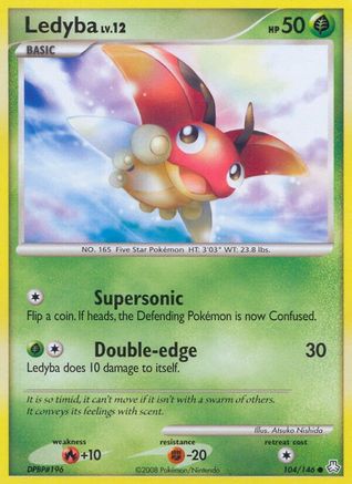 Ledyba  - Reverse Holofoil Legends Awakened - Common Legends Awakened Pokemon Single  Squirtle Squad Card Shop.