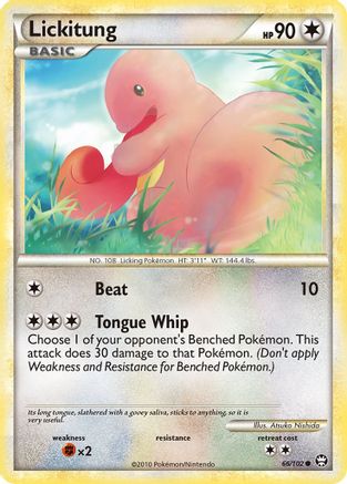 Lickitung 066  - Reverse Holofoil Triumphant - Common Triumphant Pokemon Single  Squirtle Squad Card Shop.