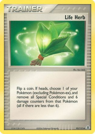 Life Herb  - Reverse Holofoil FireRed & LeafGreen - Uncommon FireRed & LeafGreen Pokemon Single  Squirtle Squad Card Shop.