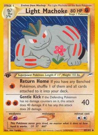 Light Machoke 049  - 1st Edition Neo Destiny - Uncommon Neo Destiny Pokemon Single  Squirtle Squad Card Shop.