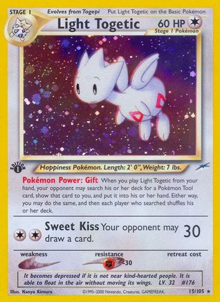 Light Togetic  - 1st Edition Holofoil Neo Destiny - Holo Rare Neo Destiny Pokemon Single  Squirtle Squad Card Shop.