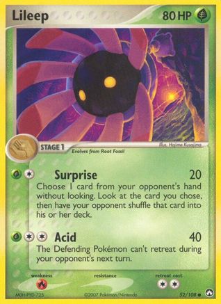 Lileep  - Reverse Holofoil Power Keepers - Common Power Keepers Pokemon Single  Squirtle Squad Card Shop.