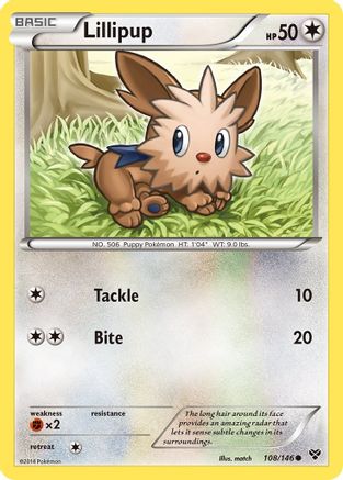Lillipup  - Reverse Holofoil XY Base Set - Common XY Base Set Pokemon Single  Squirtle Squad Card Shop.