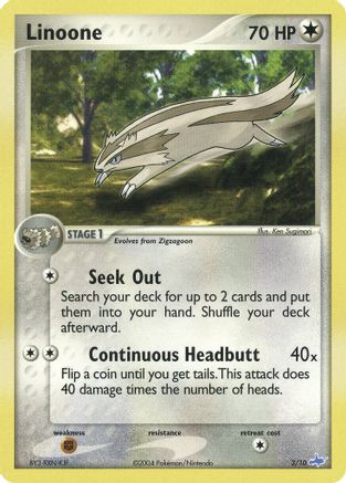 Linoone  EX Trainer Kit 1 Latias & Latios - Common EX Trainer Kit 1: Latias & Latios Pokemon Single  Squirtle Squad Card Shop.