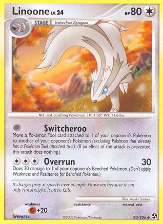 Linoone  Great Encounters - Uncommon Great Encounters Pokemon Single  Squirtle Squad Card Shop.
