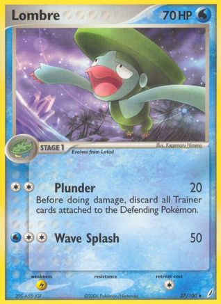 Lombre/100  Crystal Guardians - Uncommon Crystal Guardians Pokemon Single  Squirtle Squad Card Shop.
