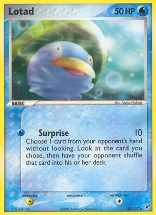 Lotad - 035/107/107  Deoxys - Uncommon Deoxys Pokemon Single  Squirtle Squad Card Shop.