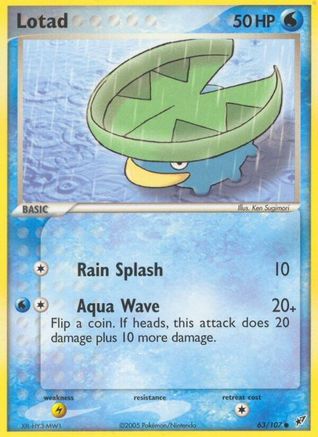 Lotad 063/107  Deoxys - Common Deoxys Pokemon Single  Squirtle Squad Card Shop.
