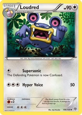 Loudred  Plasma Storm - Uncommon Plasma Storm Pokemon Single  Squirtle Squad Card Shop.